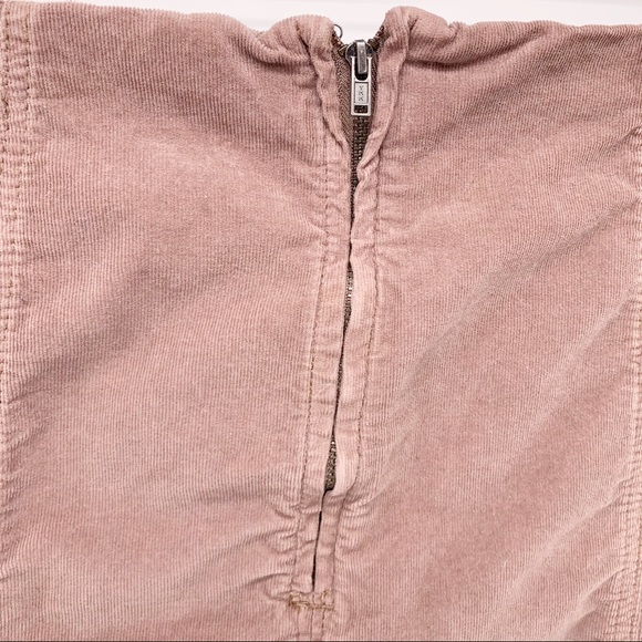 Free People Light Brown Mini Skirt Size 10 - Picture 3 of 6